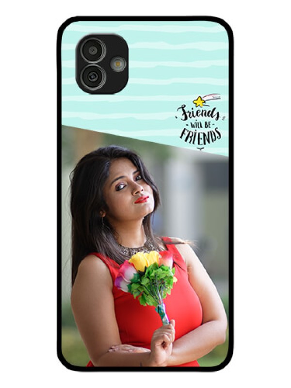 Custom Samsung Galaxy M13 5G Custom Glass Phone Case - Friends Picture Icon Design