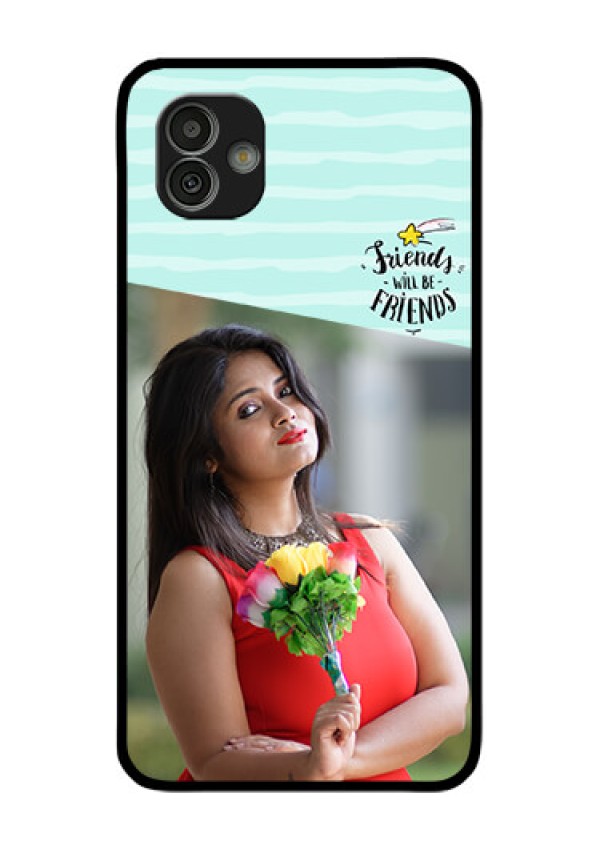 Samsung Galaxy M13 5G Custom Glass Phone Case - Friends Picture Icon Design