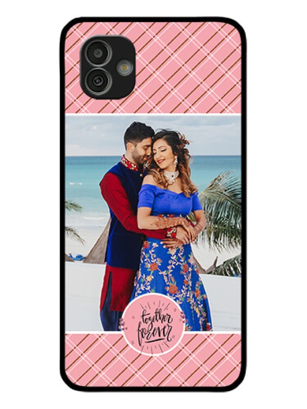 Custom Samsung Galaxy M13 5G Personalized Glass Phone Case - Together Forever Design
