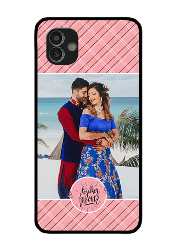 Samsung Galaxy M13 5G Personalized Glass Phone Case - Together Forever Design