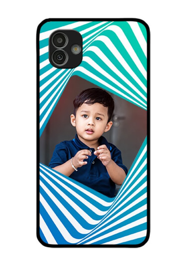 Samsung Galaxy M13 5G Personalized Glass Phone Case - Abstract Spiral Design