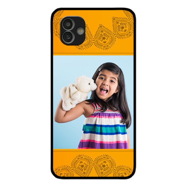 Samsung Galaxy M13 5G Personalized Glass Phone Case - Photo Wedding Design Samsung Galaxy M13 5G Personalized Glass Phone Case - Photo Wedding Design