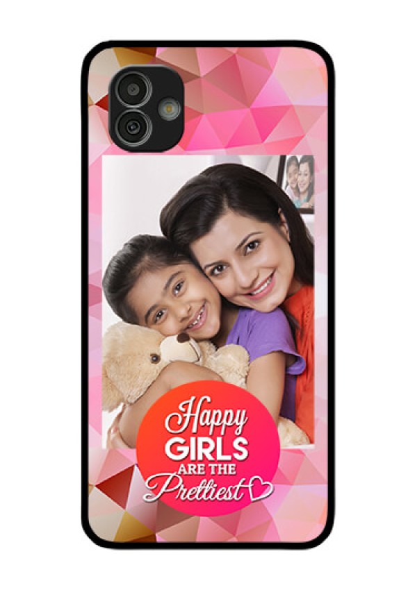 Samsung Galaxy M13 5G Photo Printing on Glass Case - Abstract Triangle Design