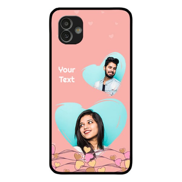 Samsung Galaxy M13 5G Custom Glass Mobile Case - Love Doodle Design