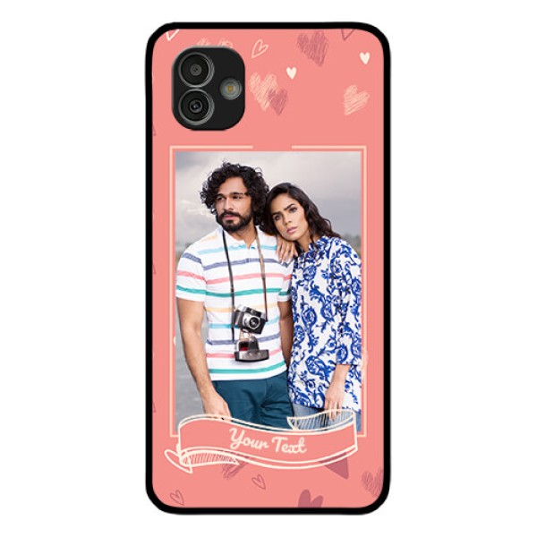 Samsung Galaxy M13 5G Custom Glass Phone Case - Love doodle art Design Samsung Galaxy M13 5G Custom Glass Phone Case - Love doodle art Design