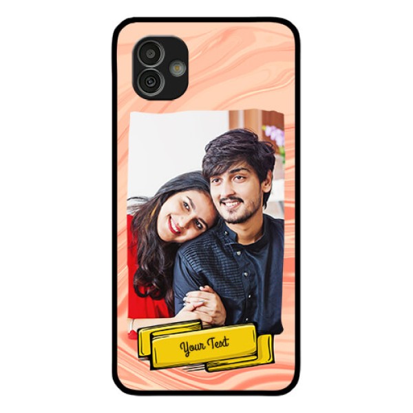 Samsung Galaxy M13 5G Personalized Glass Phone Case - Marble Texture Design Samsung Galaxy M13 5G Personalized Glass Phone Case - Marble Texture Design