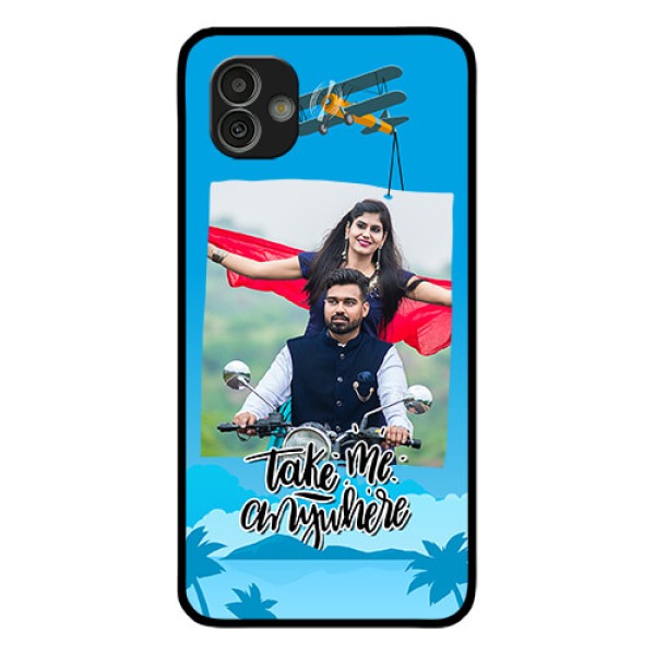 Samsung Galaxy M13 5G Custom Glass Mobile Case - Traveller Design