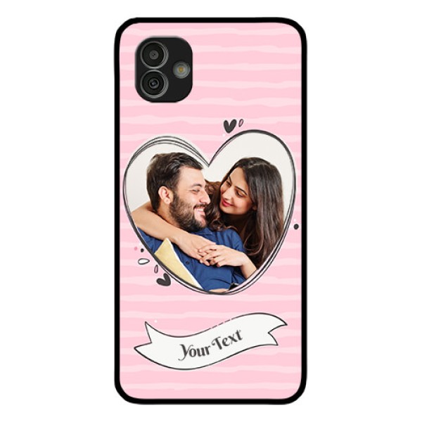 Samsung Galaxy M13 5G Custom Glass Phone Case - Vintage Heart Design