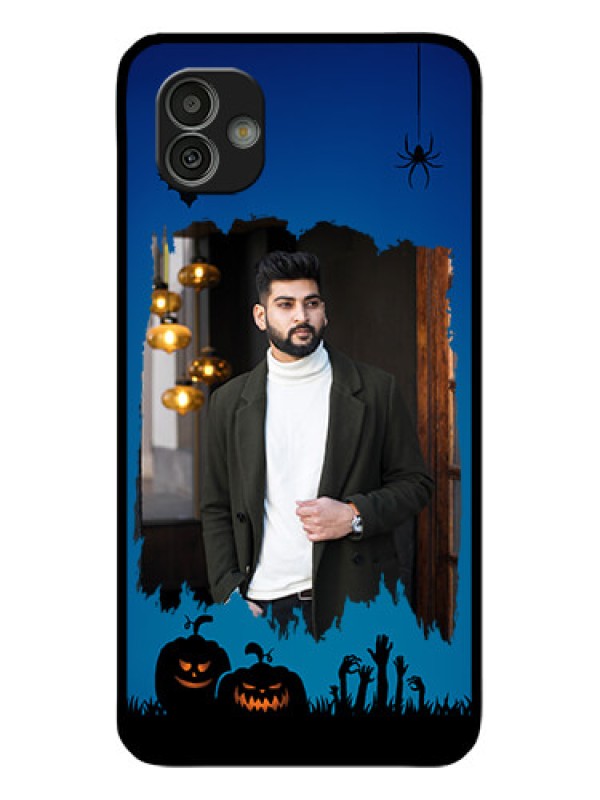 Custom Samsung Galaxy M13 5G Photo Printing on Glass Case - with pro Halloween design