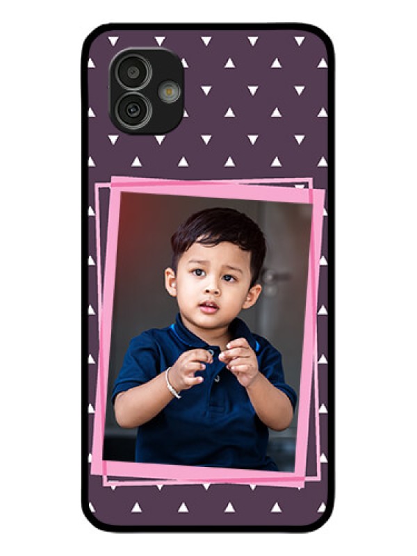 Custom Samsung Galaxy M13 5G Custom Glass Mobile Case - Triangle Pattern Dotted Design