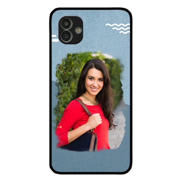 Samsung Galaxy M13 5G Custom Glass Mobile Case - Grunge Line Art Design Samsung Galaxy M13 5G Custom Glass Mobile Case - Grunge Line Art Design