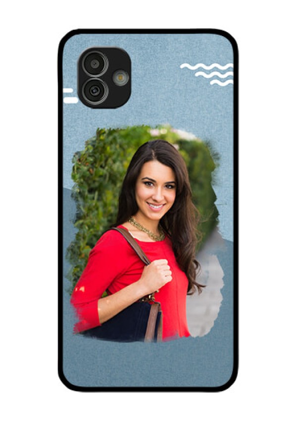 Samsung Galaxy M13 5G Custom Glass Mobile Case - Grunge Line Art Design