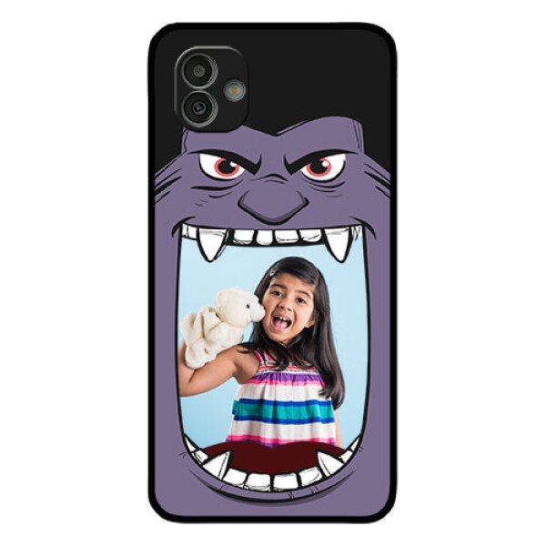 Samsung Galaxy M13 5G Custom Glass Phone Case - Angry Monster Design Samsung Galaxy M13 5G Custom Glass Phone Case - Angry Monster Design
