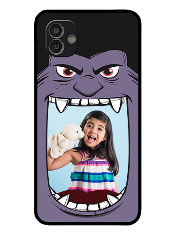 Custom Samsung Galaxy M13 5G Custom Glass Phone Case - Angry Monster Design
