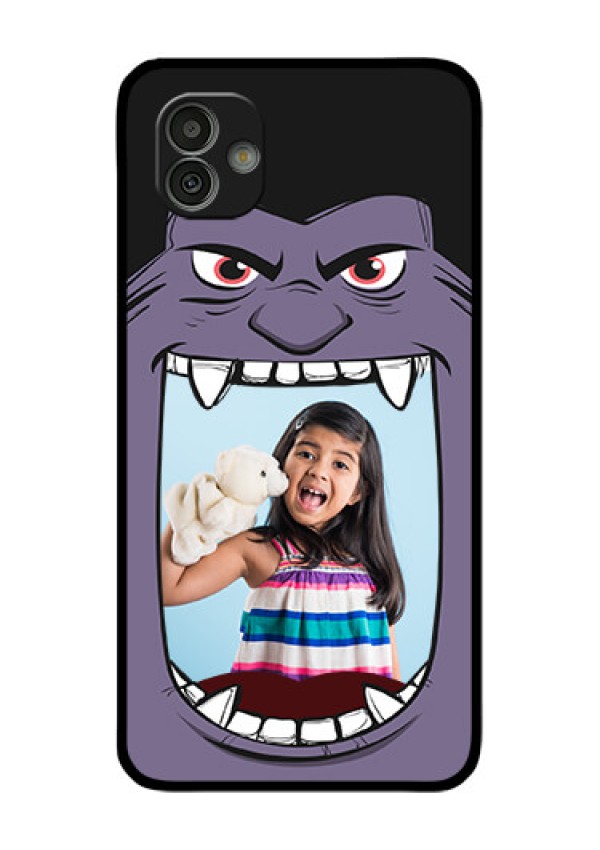 Samsung Galaxy M13 5G Custom Glass Phone Case - Angry Monster Design