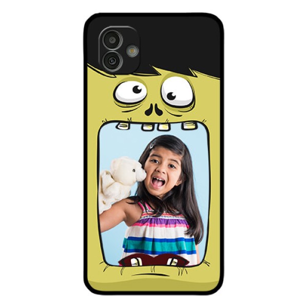 Samsung Galaxy M13 5G Personalized Glass Phone Case - Cartoon monster back case Design