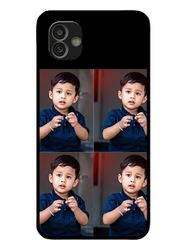 Custom Samsung Galaxy M13 5G 4 Image Holder on Glass Mobile Cover