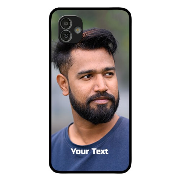 Samsung Galaxy M13 5G Glass Mobile Cover: Photo with Text