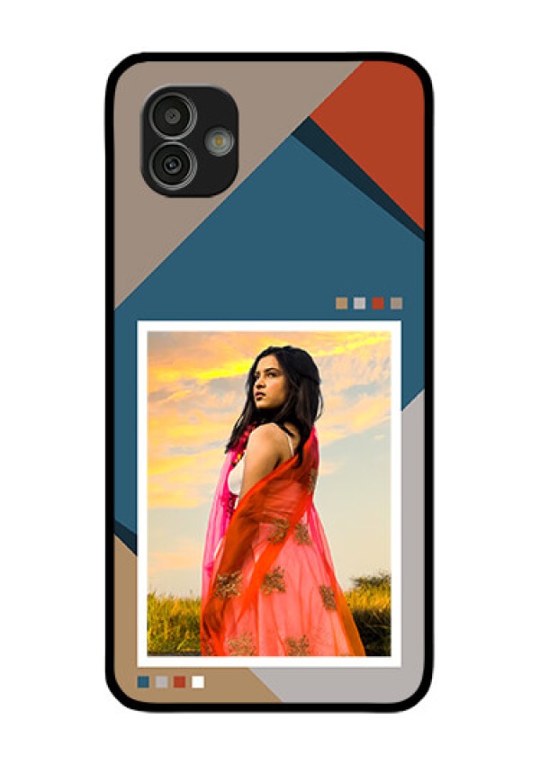 Galaxy M13 5G Personalized Glass Phone Case - Retro color pallet Design