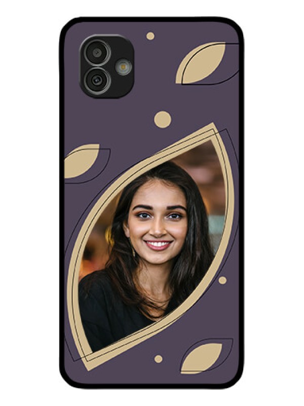 Custom Galaxy M13 5G Custom Glass Mobile Case - Falling Leaf Design