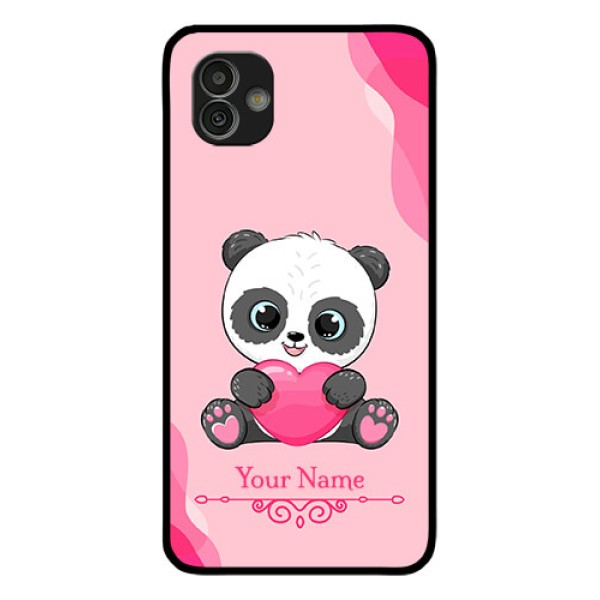 Galaxy M13 5G Custom Glass Mobile Case - Cute Panda Design