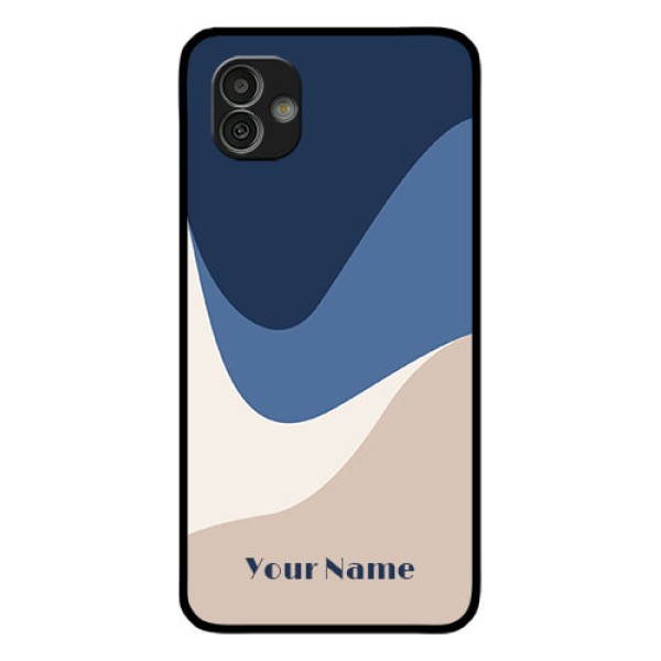 Galaxy M13 5G Custom Glass Phone Case - Abstract Drip Art Design