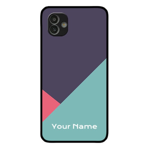 Galaxy M13 5G Custom Glass Mobile Case - Tri Color abstract Design