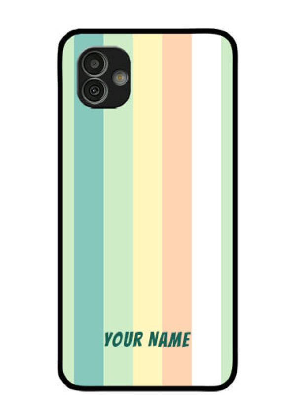 Galaxy M13 5G Photo Printing on Glass Case - Multi-colour Stripes Design