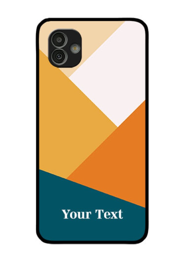 Galaxy M13 5G Personalized Glass Phone Case - Stacked Multi-colour Design