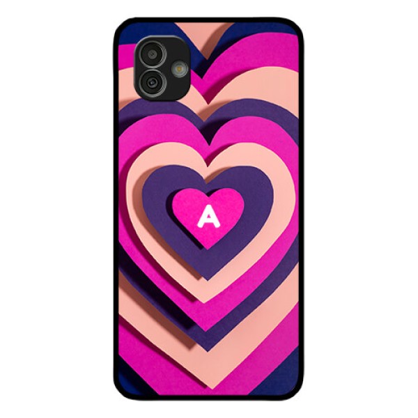Galaxy M13 5G Custom Glass Mobile Case - Cute Heart Pattern Design