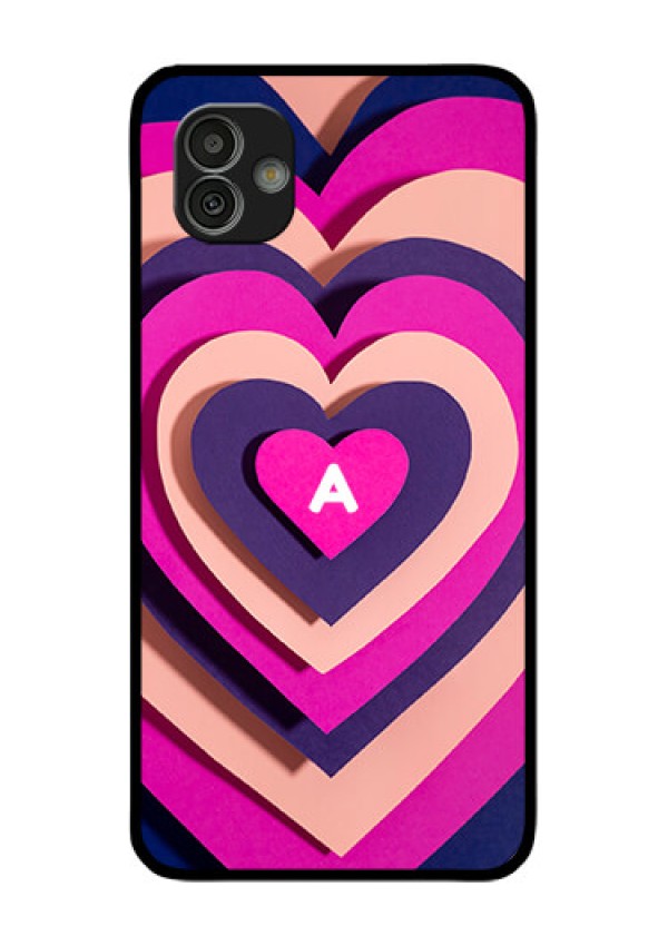 Galaxy M13 5G Custom Glass Mobile Case - Cute Heart Pattern Design