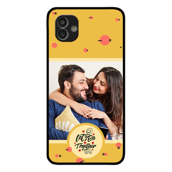 Galaxy M13 5G Photo Printing on Glass Case - Lets be Together Design