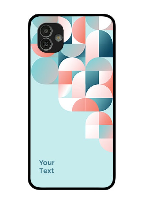 Galaxy M13 5G Custom Glass Phone Case - Stylish Semi-circle Pattern Design