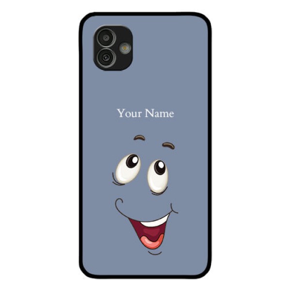 Galaxy M13 5G Photo Printing on Glass Case - Laughing Cartoon Face Design Galaxy M13 5G Photo Printing on Glass Case - Laughing Cartoon Face Design