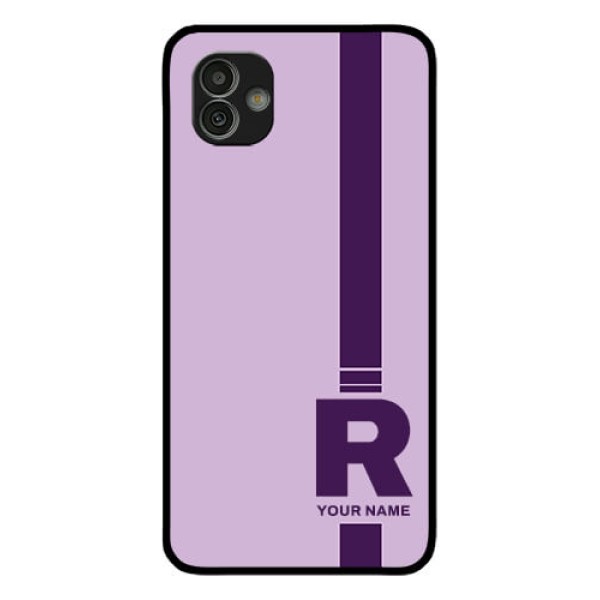 Galaxy M13 5G Photo Printing on Glass Case - Simple dual tone stripe with name Design Galaxy M13 5G Photo Printing on Glass Case - Simple dual tone stripe with name Design