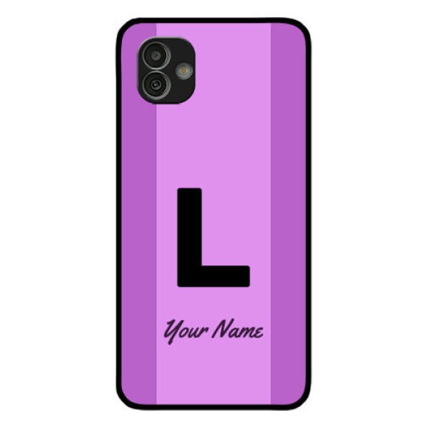 Galaxy M13 5G Custom Glass Phone Case - Tricolor custom text Design