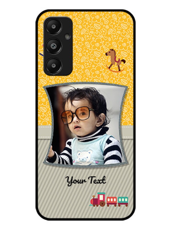 Custom Galaxy M14 4G Custom Glass Phone Case - Baby Picture Upload Design