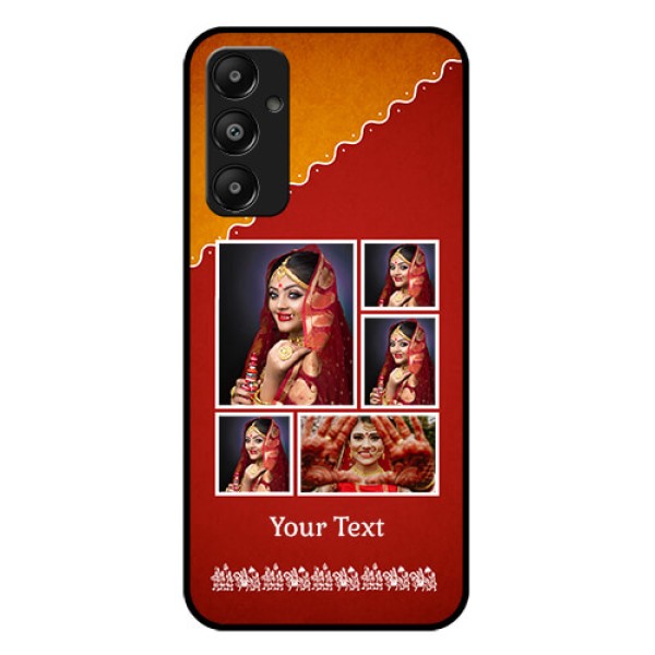 Galaxy M14 4G Custom Glass Phone Case - Wedding Pic Upload Design Galaxy M14 4G Custom Glass Phone Case - Wedding Pic Upload Design