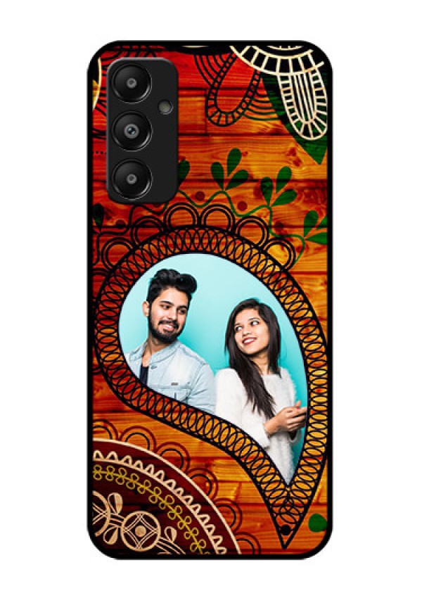 Galaxy M14 4G Custom Glass Phone Case - Abstract Colorful Design