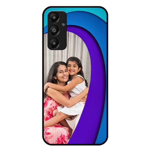Galaxy M14 4G Custom Glass Phone Case - Simple Pattern Design