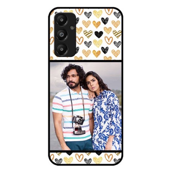 Galaxy M14 4G Custom Glass Phone Case - Love Symbol Design