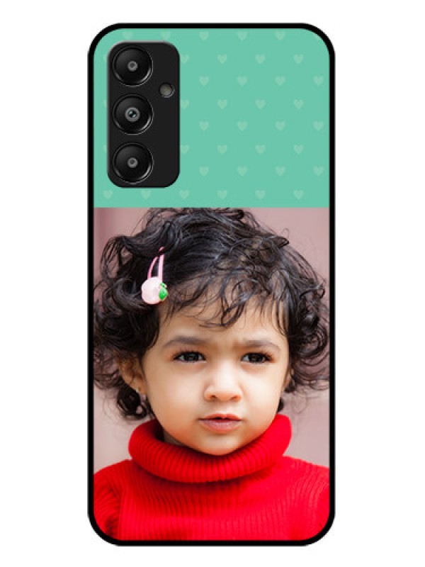 Custom Galaxy M14 4G Custom Glass Phone Case - Lovers Picture Design