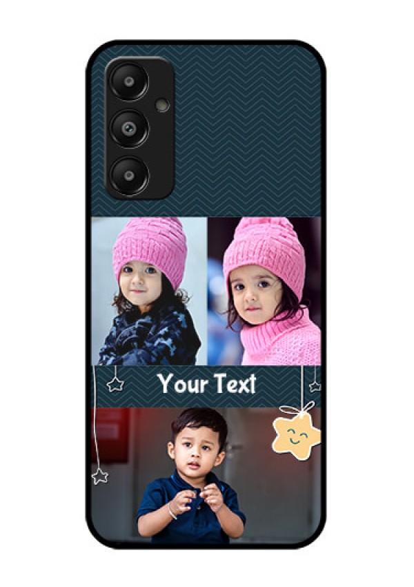 Galaxy M14 4G Custom Glass Phone Case - Hanging Stars Design