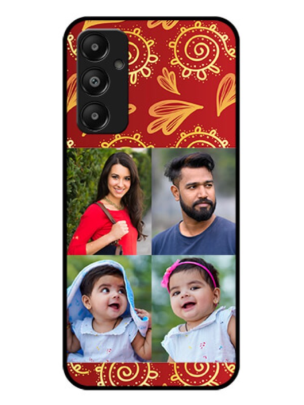 Custom Galaxy M14 4G Custom Glass Phone Case - 4 Image Traditional Design