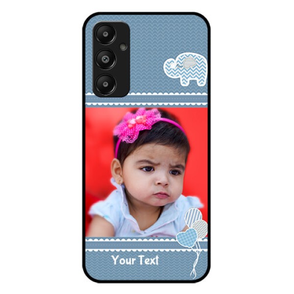 Galaxy M14 4G Custom Glass Phone Case - With Kids Pattern Design