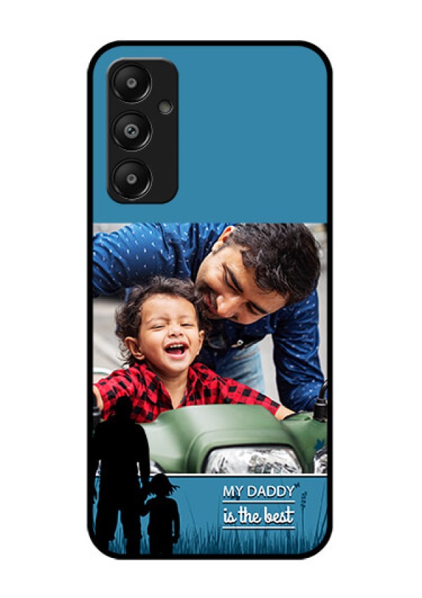Galaxy M14 4G Custom Glass Phone Case - Best Dad Design