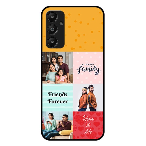 Galaxy M14 4G Custom Glass Phone Case - Images With Quotes Design