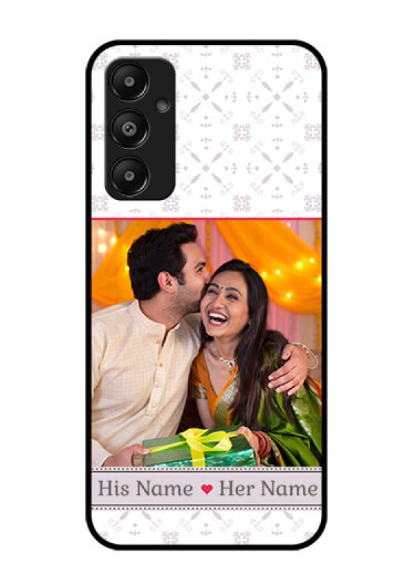 Galaxy M14 4G Custom Glass Phone Case - With Photo And Ethnic Design