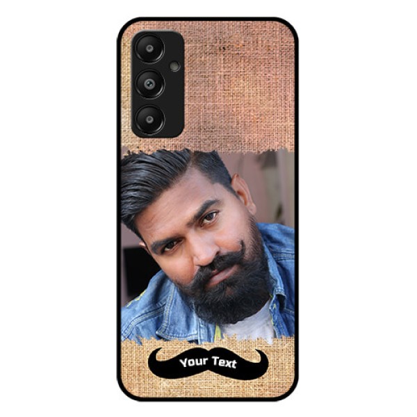 Galaxy M14 4G Custom Glass Phone Case - With Texture Design