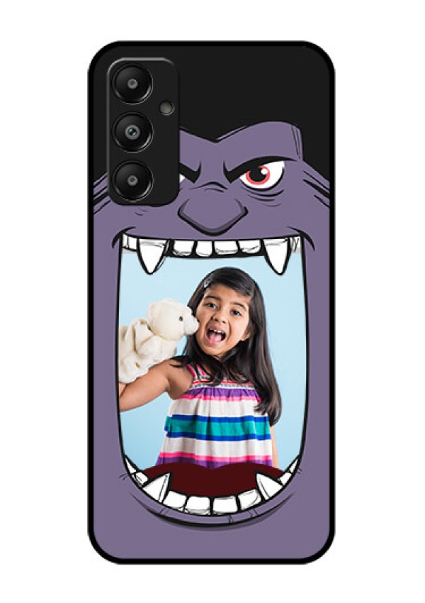 Galaxy M14 4G Custom Glass Phone Case - Angry Monster Design